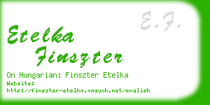 etelka finszter business card